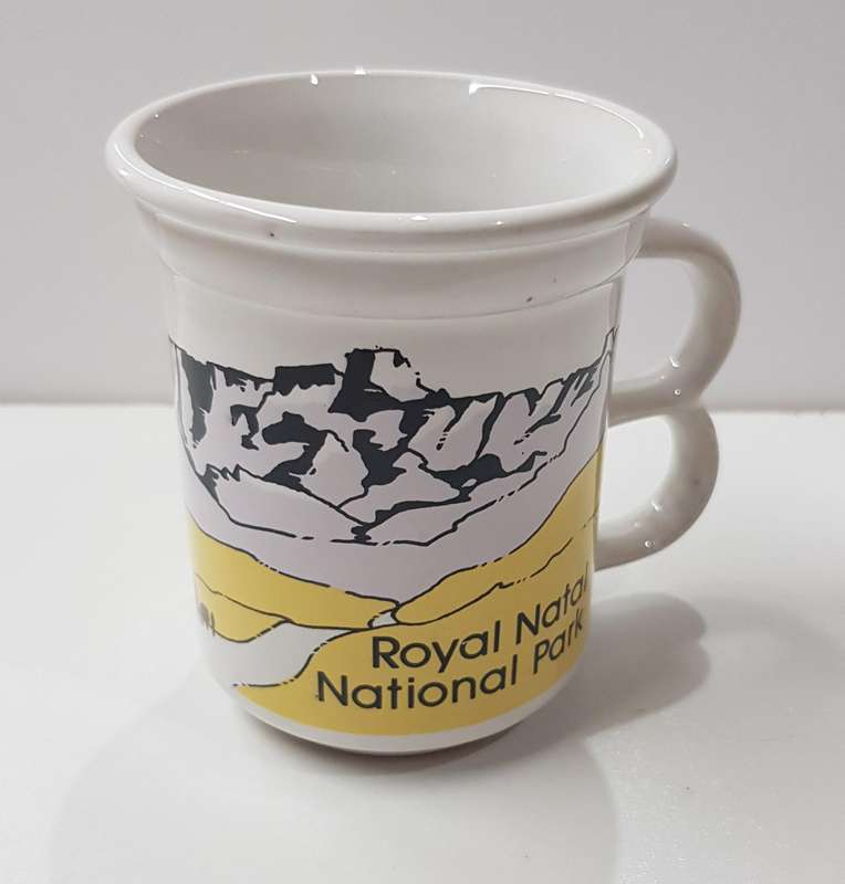 Royal Natal National Park souvenir Mug: A standard size mug with double loop handle