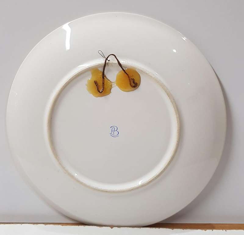 Vintage souvenir ceramic plate of Namibia by AB Ceramics. This colourful ceramic display plate