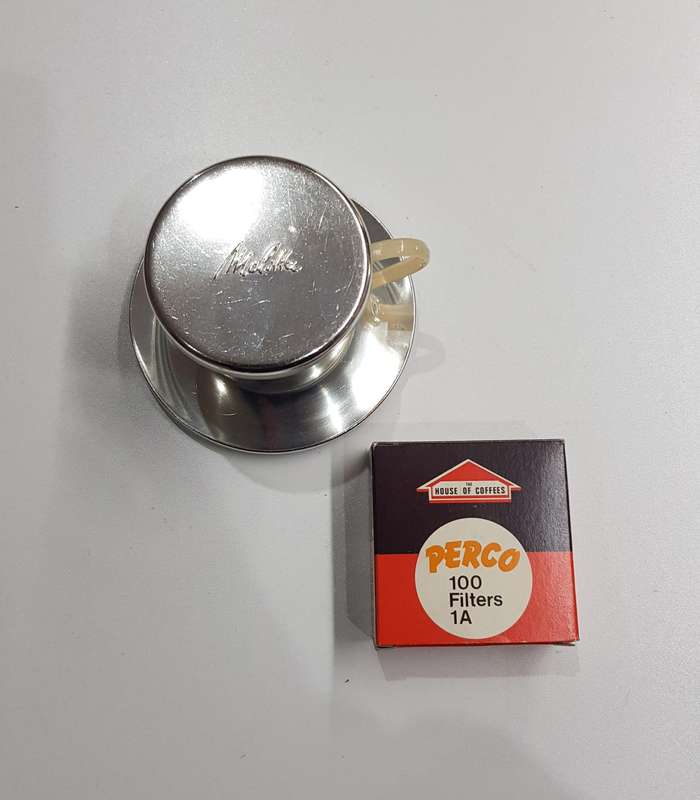 Vintage Melitta drip style coffee maker - place directly on a cup or mug.