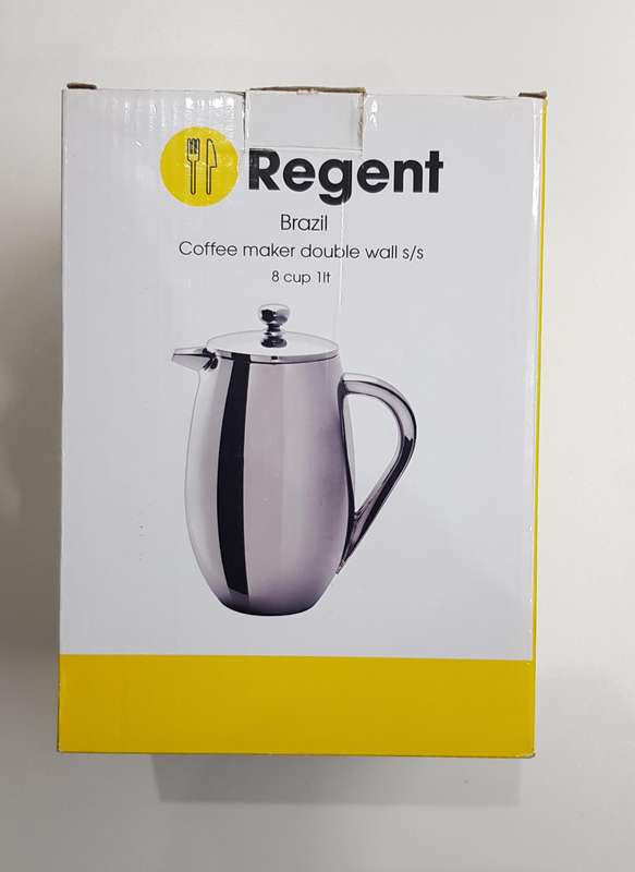 A Regent (Brazil) Coffee Maker (plunger). A double walled coffee plunger
