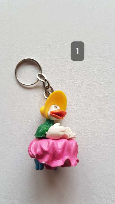 Vintage 1970s Dutch Advertising Figurines keyring collectables. An assortment of 9x vintage keyring
