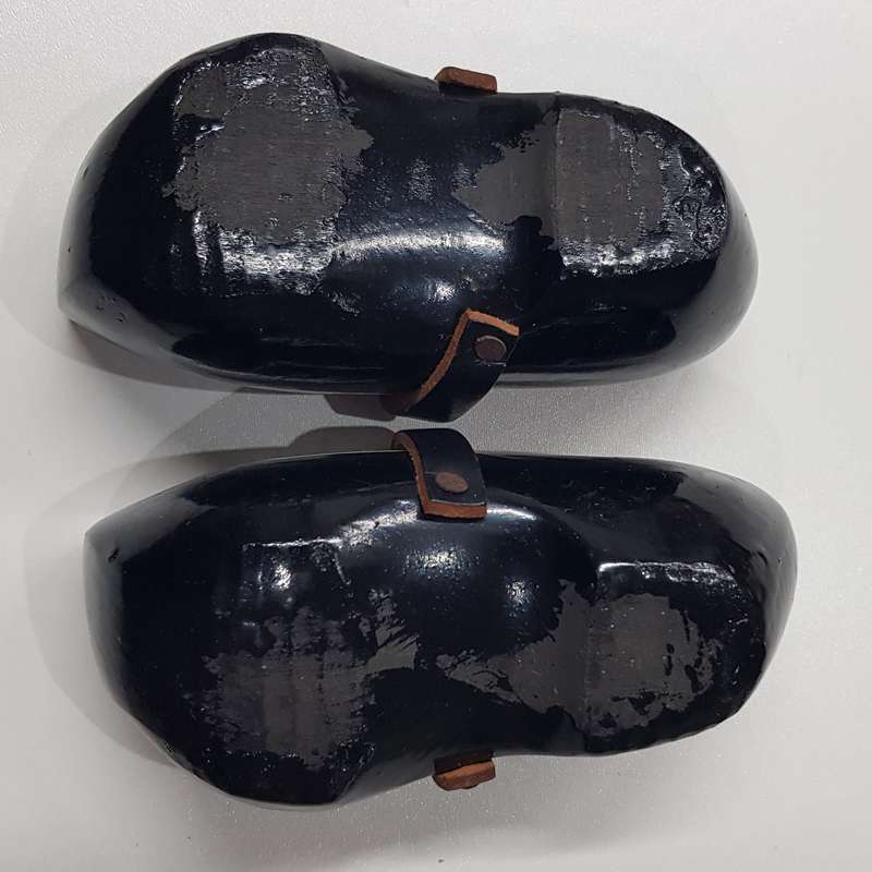 Pair of Handmade ornamental Dutch Wooden Clogs.  These are Vintage Hand Carved Clogs