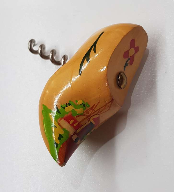 A lovely Vintage clog themed corkscrew. A Handmade ornamental Dutch