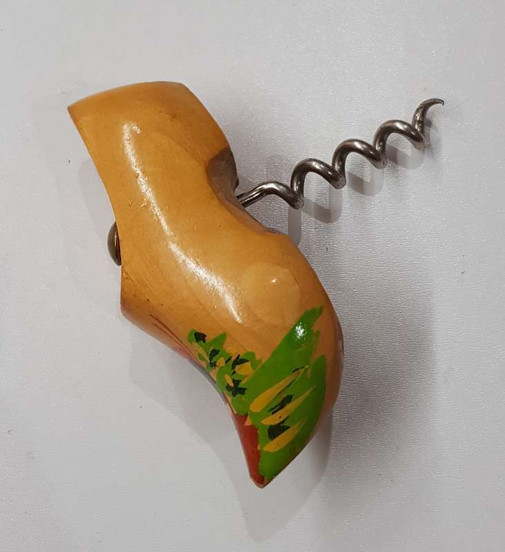 A lovely Vintage clog themed corkscrew. A Handmade ornamental Dutch