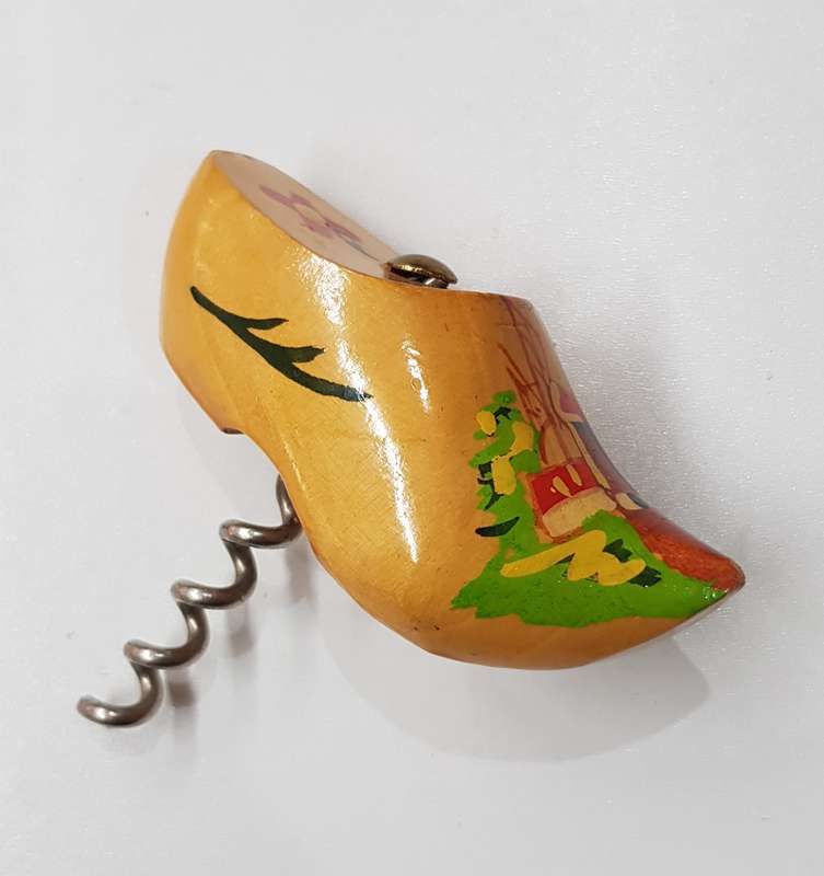 A lovely Vintage clog themed corkscrew. A Handmade ornamental Dutch