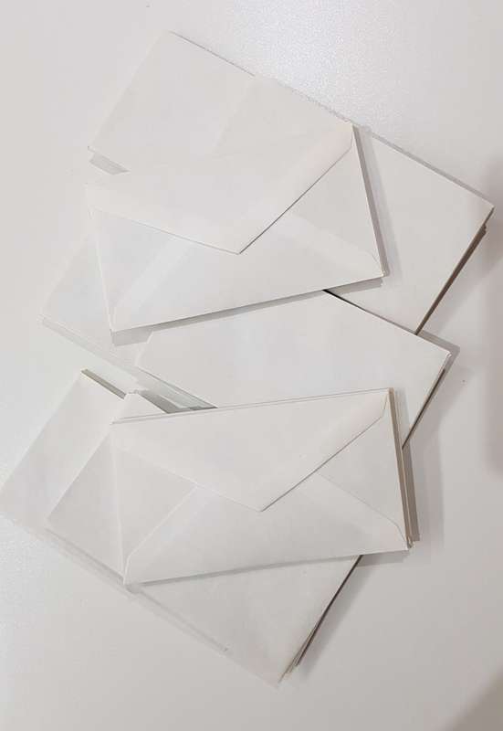 2x unlined novelty vintage writing/invitation pads. One pad unused with red hearts.....