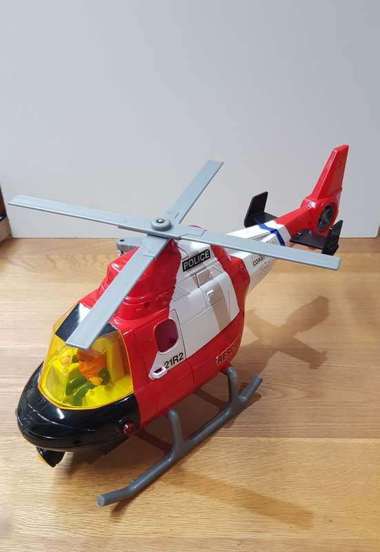 Dickie Toys Police Coast Guard Rescue Helicopter. Large Coast Guard Rescue Helicopter