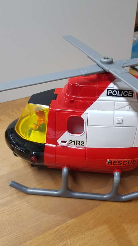 Dickie Toys Police Coast Guard Rescue Helicopter. Large Coast Guard Rescue Helicopter