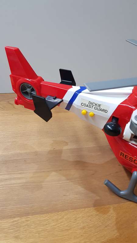 Dickie Toys Police Coast Guard Rescue Helicopter. Large Coast Guard Rescue Helicopter