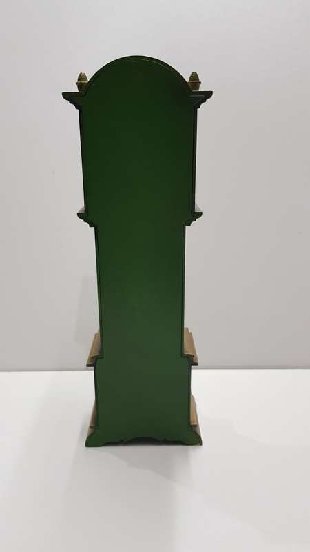 Vintage wooden Mini Grandfather standing clock. Can be used as Toy/Dolls house furniture