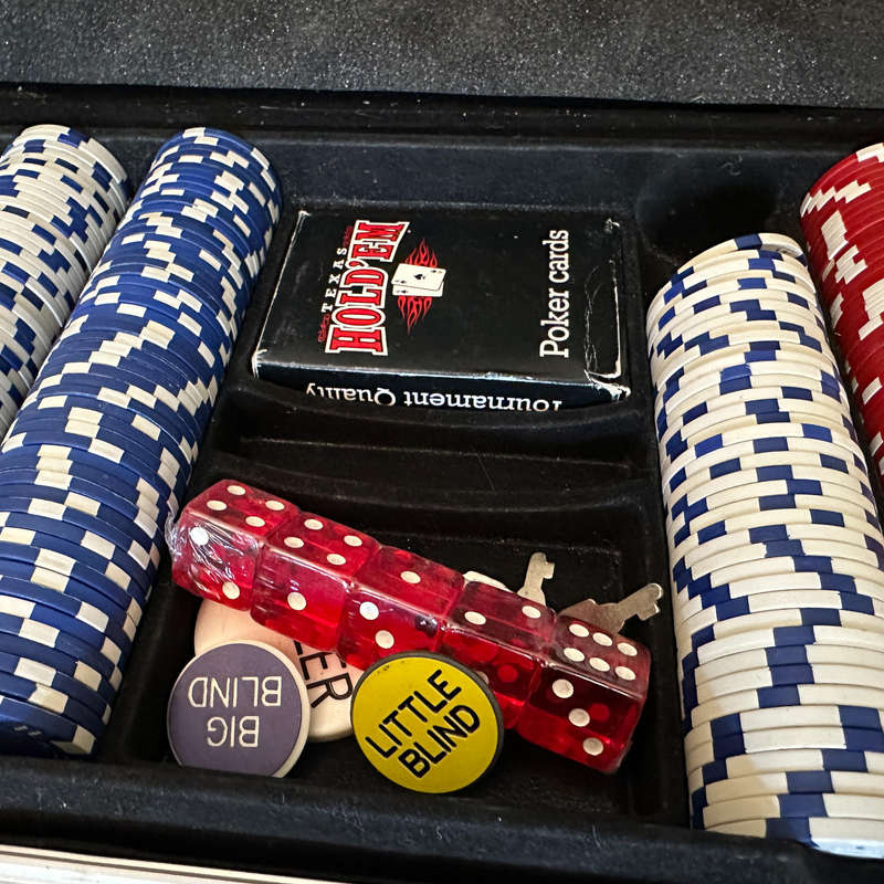 Pre Loved Poker Chip Set in Aluminium Case