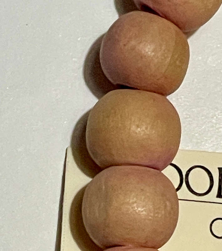Coral Distressed Wooden Bracelet