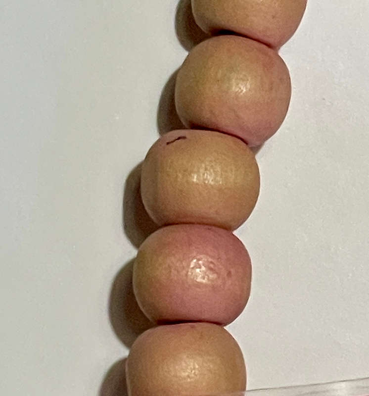 Coral Stained Wooden Bracelet