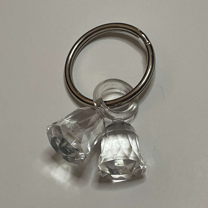Clear Bells Key Ring