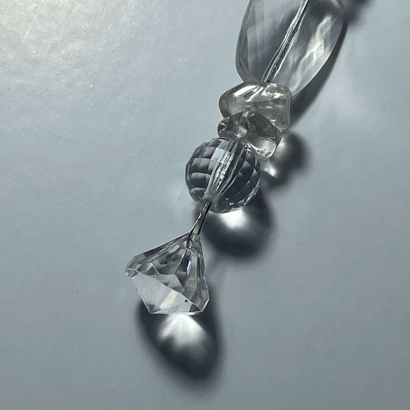 Shimmer Clear Bag Charm