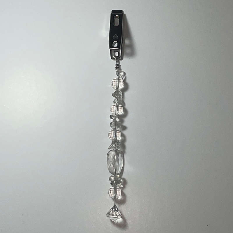 Shimmer Clear Bag Charm