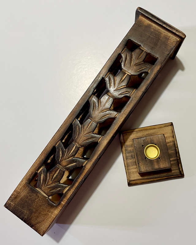 Tribal Square Tall Incense Burner