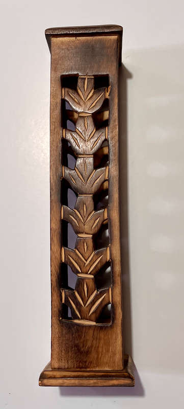 Tribal Square Tall Incense Burner