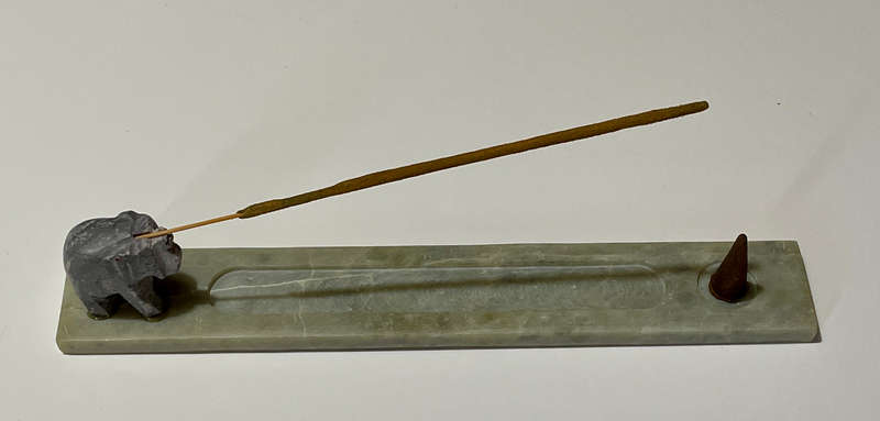 Soapstone Elephant Incense Burner