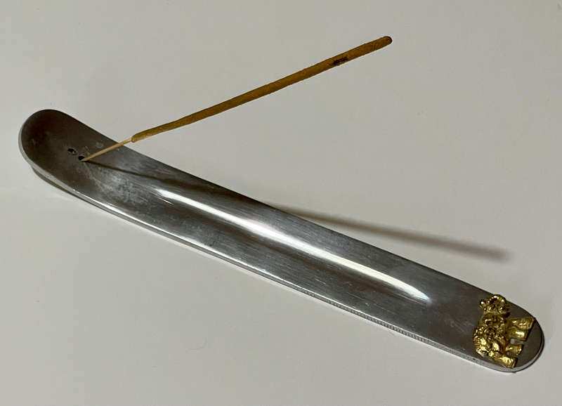 Elephant Brass and Aluminium incense burner