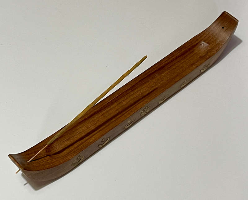 Inlaid Boat-shaped Incense Burner