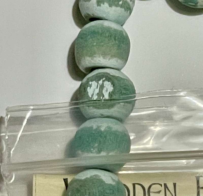 Seafoam Distressed Wood Bracelet