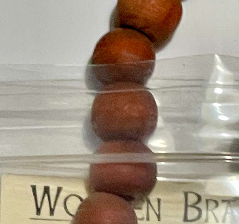 Rusty Red Stained Wooden Bracelet