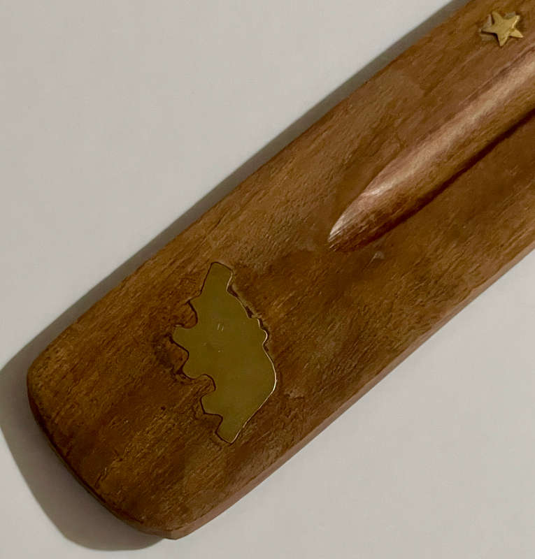 Elephant Inlaid Wooden GARDEN Incense Burner