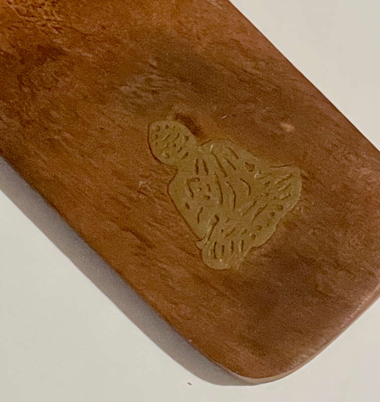 Buddha Inlaid Flat Wooden Incense Burner