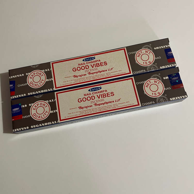 Good Vibes Incense - SATYA Nag Champa
