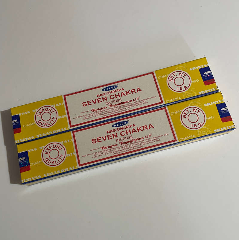 Seven Chakra Incense - SATYA Nag Champa