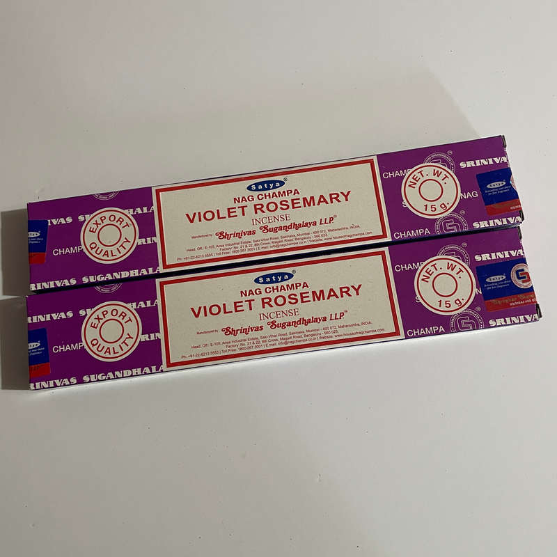 Violet Rosemary Incense - SATYA Nag Champa