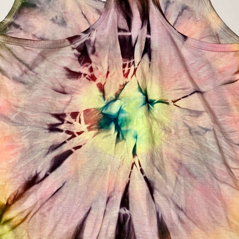 Racer-back Tie-dye T-Shirt