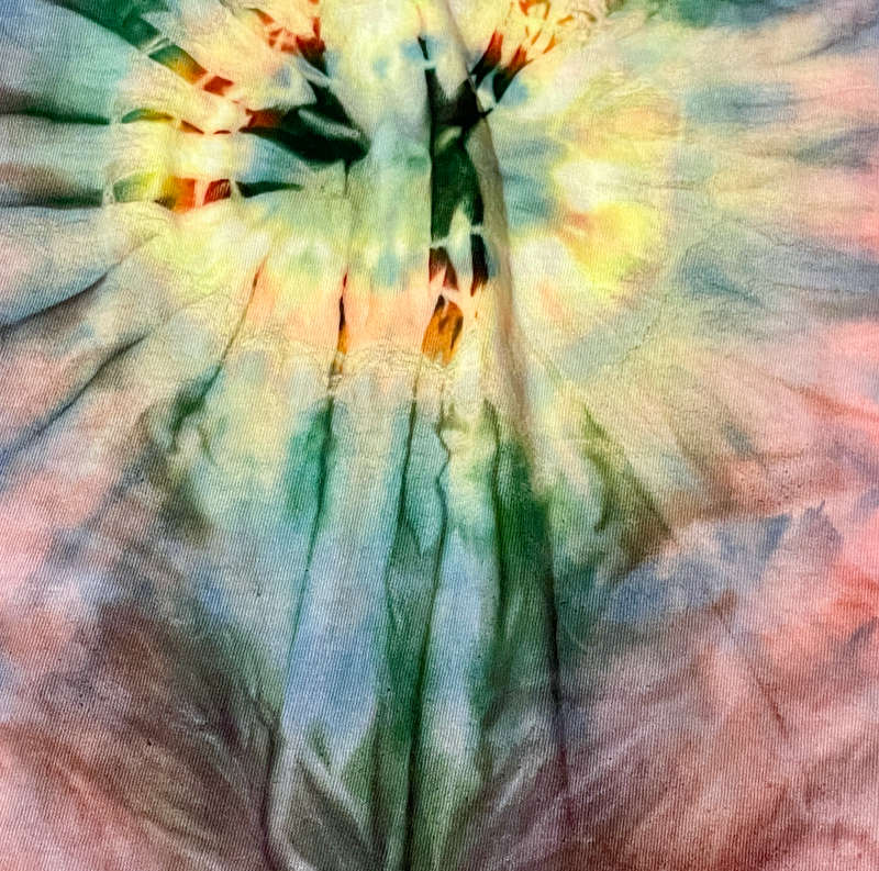 Yogi Girl Straight-cut Tie-dye T-Shirt