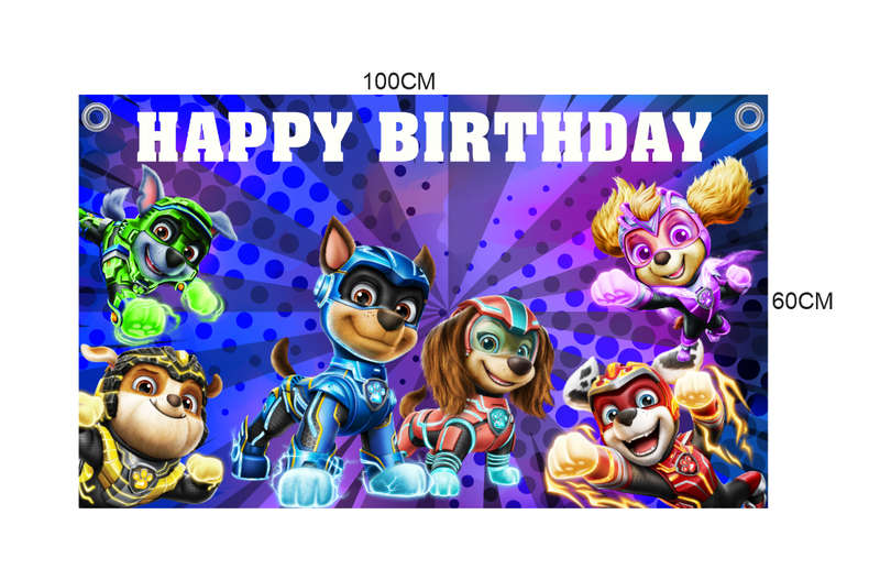Mighty Paw Patrol Birthday Banner