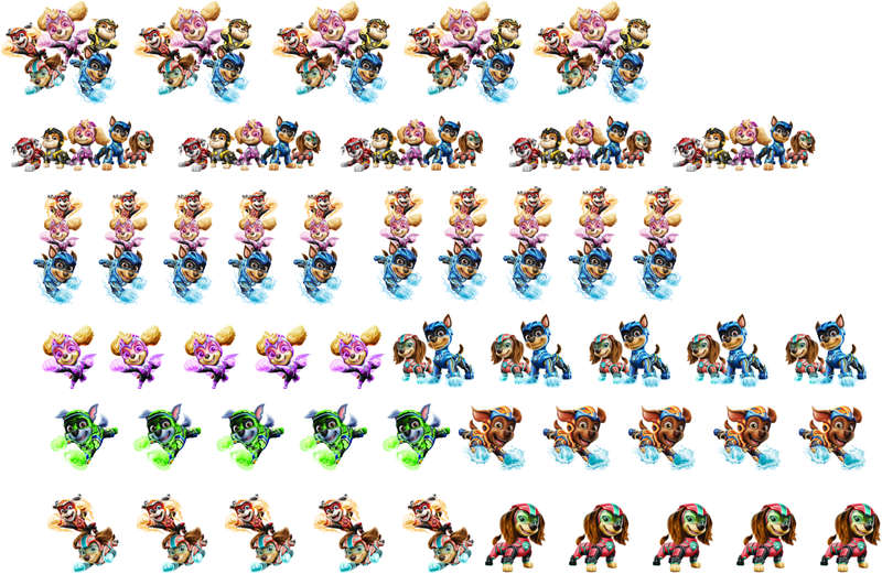 Mighty Paw Patrol Sticker Pack - 50 Pack Vinyl Stickers