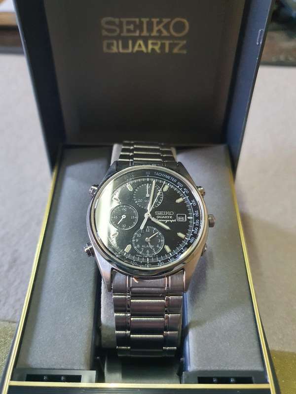 Seiko Antique Analogue Quartz Sports Watch 1994 7T32