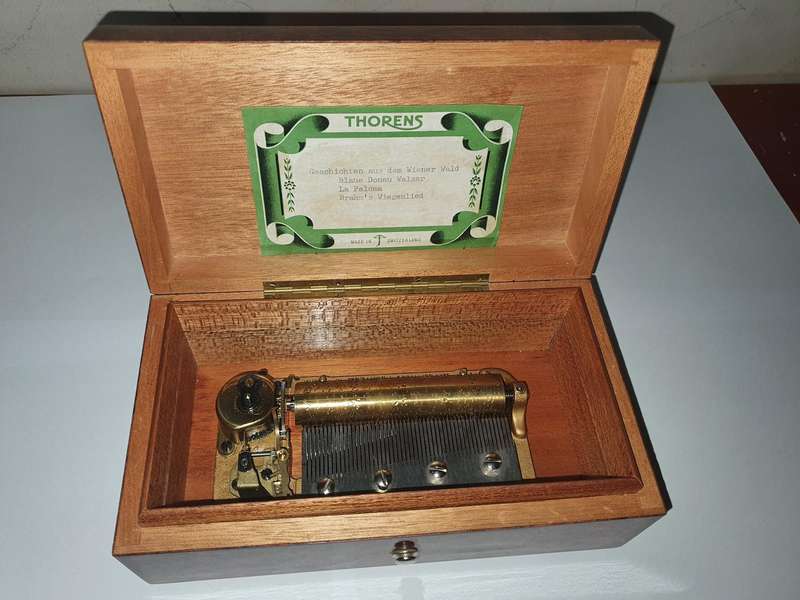 Antique Thorens Swiss made music box.