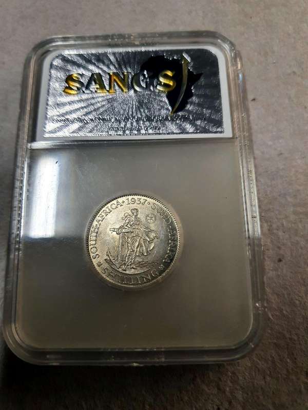 1937 South Africa 1 Shillings MS 62