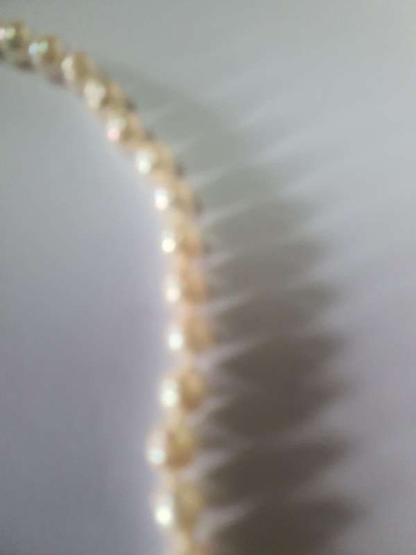 Antique Pearl Necklace in Sterling Silver, 45CM