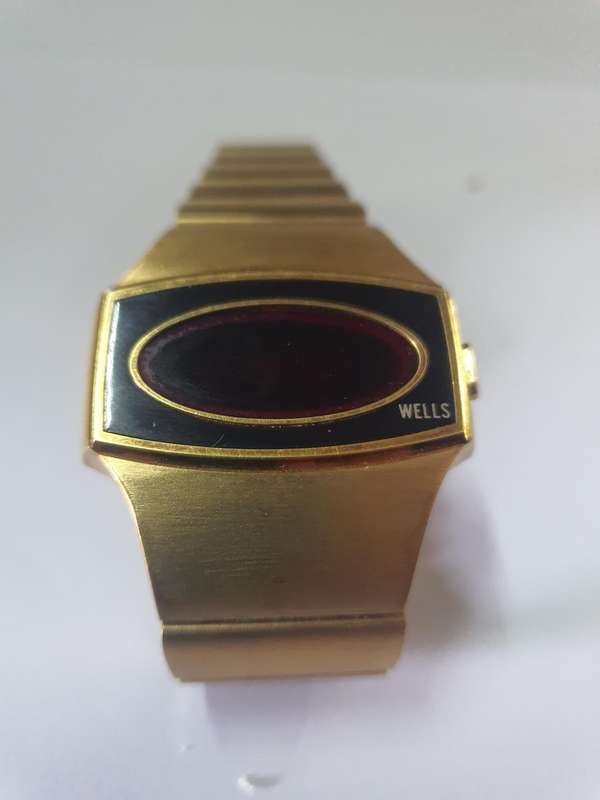 Wells USA made (Texas Instruments) Gold Plated Watch