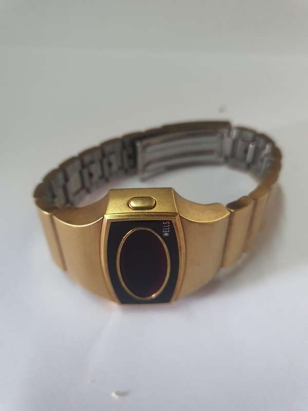 Wells USA made (Texas Instruments) Gold Plated Watch