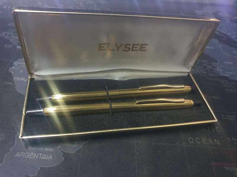 Elysee pen and pencil set.