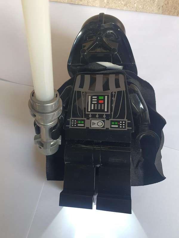 LEGO STAR WARS DARTH VADER TORCH LED LITE 8 Inch with complete full light sabre