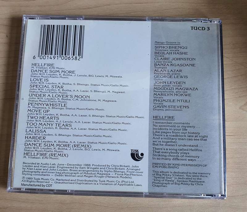 Mango Groove TUCD3