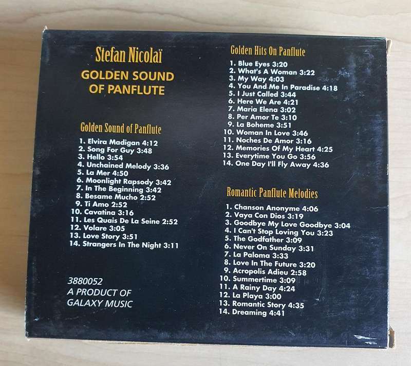 Golden Sound Of Panflute Stefan Nicolai 3CD Box