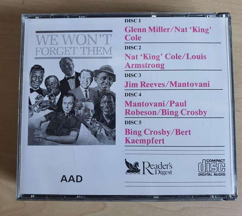 We Won't Forget Them Readers Digest 5CD Set