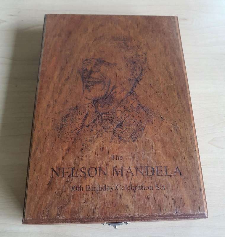 The Nelson Mandela 90th Birthday Celebration Set : Bi Metal SILVER and GOLD