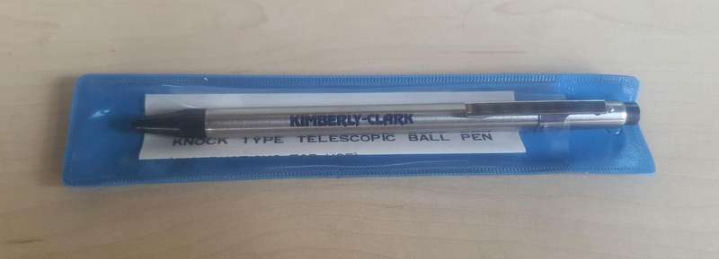 Nohbil Ball point pen, Kimberly-Clark branded.