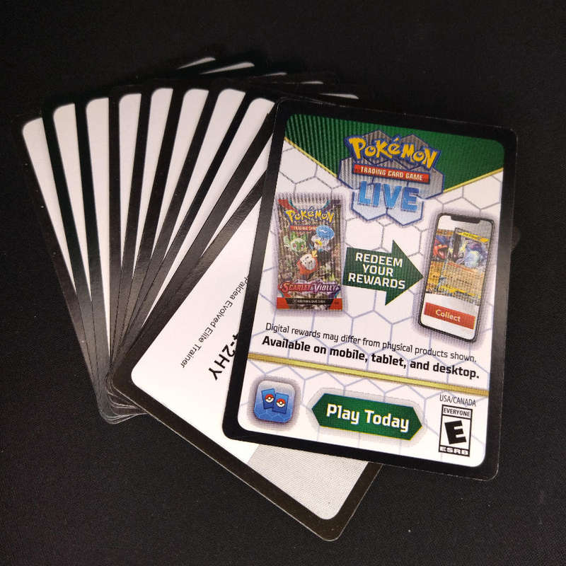 Pokémon TCG Live Redeemable Code Card Booster Packs